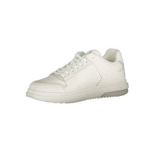 Weiße Polyurethan-Sneaker für Herren