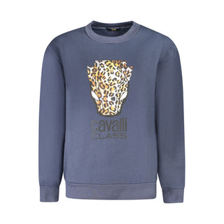 Sudadera azul de poliéster para mujer