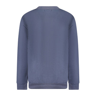 Sudadera azul de poliéster para mujer