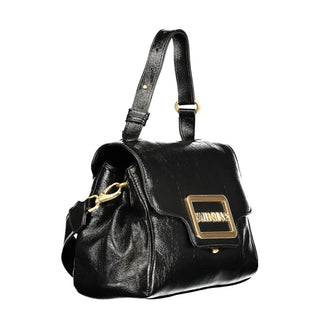 Nero Poliuretano Women Bag With Adjustable Handle
