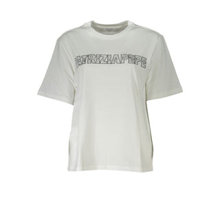 Weißes Baumwoll-T-Shirt