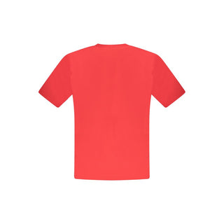 Camiseta de algodón roja para hombre