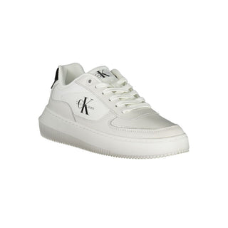 Zapatillas blancas de cuero para mujer