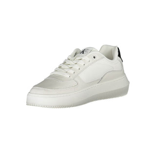 Zapatillas blancas de cuero para mujer