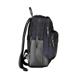 Mochila para hombre de poliuretano azul