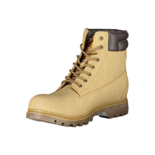 Botín para hombre de poliéster beige