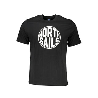 Herren-T-Shirt aus schwarzer Baumwolle