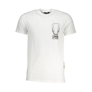 Camiseta blanca de algodón para hombre
