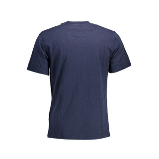 Blue Cotton Men's T-Shirt