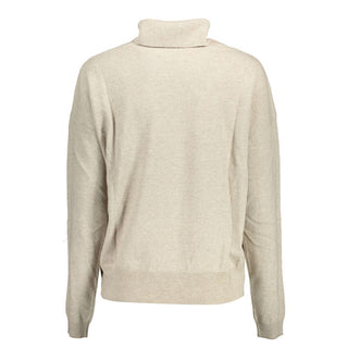 Beige Fabric Women's Sweater