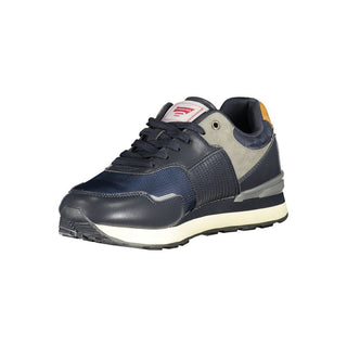 Blaue Herren-Sneaker aus Polyurethan