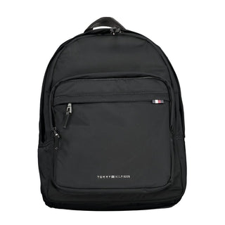 Schwarzer Herrenrucksack aus Polyester