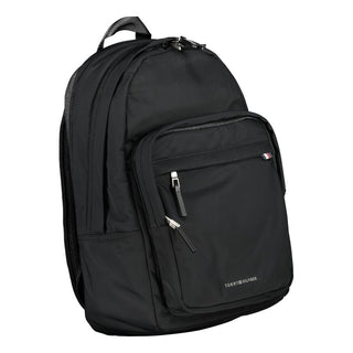 Schwarzer Herrenrucksack aus Polyester