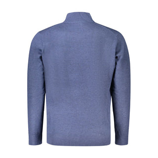 Blauer Polyamid-Herrenpullover