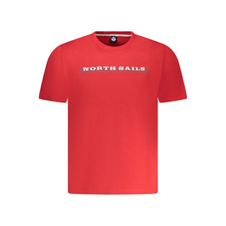 Camiseta de algodón roja para hombre
