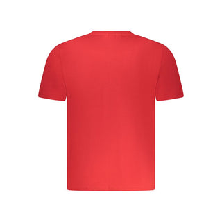 Camiseta de algodón roja para hombre