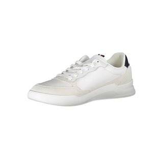 Weiße Leder-Herrensneaker