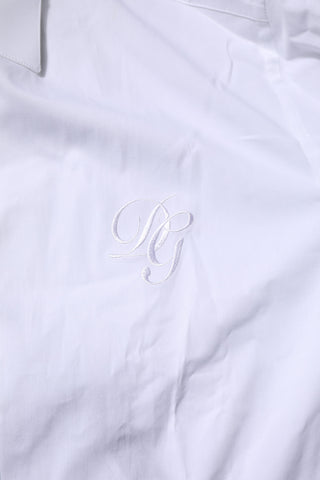 White Cotton GOLD Long Sleeves Formal Shirt