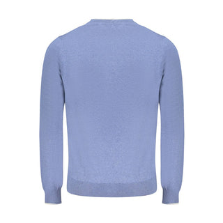 Blue Cotton Men's Sweater