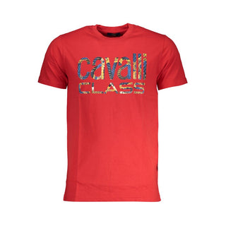 Camiseta de algodón roja para hombre