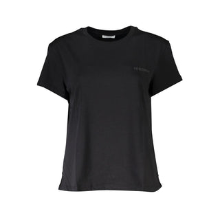 Schwarzes Damen-T-Shirt aus Bio-Baumwolle