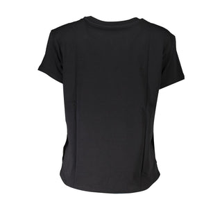 Schwarzes Damen-T-Shirt aus Bio-Baumwolle