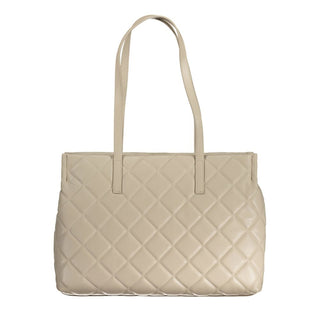 Beige Polyurethan-Damentasche
