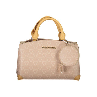 Beige Polyurethane Women's Bag