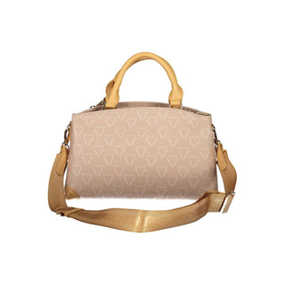 Beige Polyurethane Women's Bag