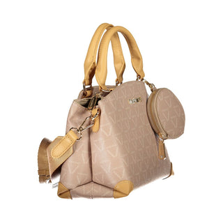 Beige Polyurethane Women's Bag