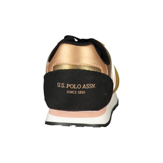Gold Polyurethan Damen Sneaker
