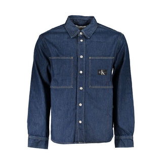 Herrenjacke aus blauer Baumwolle