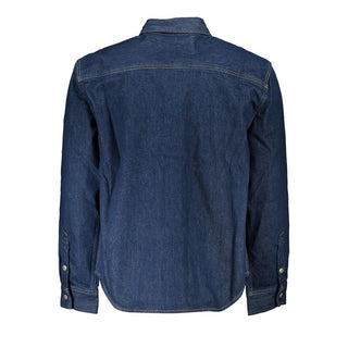 Herrenjacke aus blauer Baumwolle