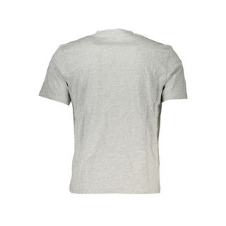 Camiseta de algodón gris para hombre