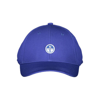 Blue Cotton Men Polo