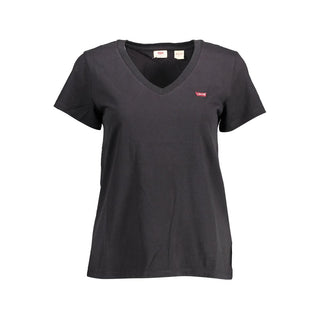 Black Organic Cotton Women T-Shirt