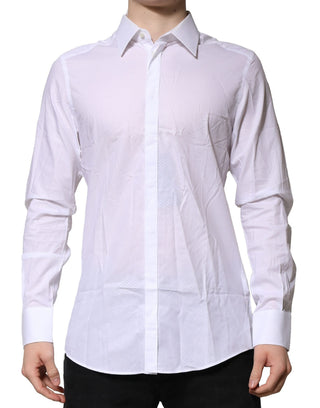 White MARTINI Long Sleeve Dress Formal Shirt