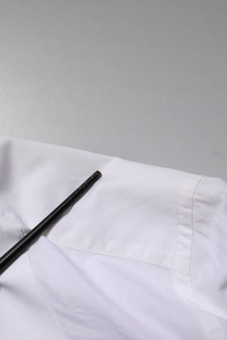 White GOLD Baumwoll Popeline Kleid formelles Hemd