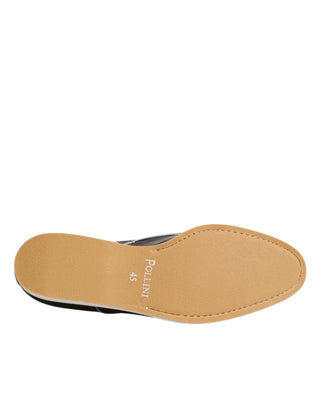 Dunkelbraune Derby-Schnürschuhe aus Leder