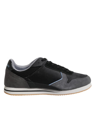 Schwarz Grau Schnürung Low Top Freizeit Turnschuhe Schuhe