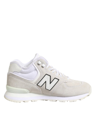 Off White Suede Sneakers Shoes