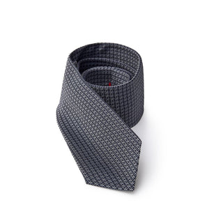 Corbata de seda gris