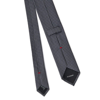 Corbata de seda gris
