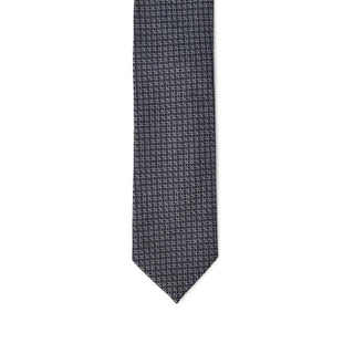 Corbata de seda gris