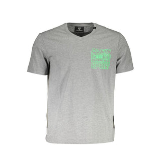 Grey Cotton Men T-Shirt