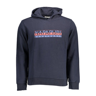 Sudadera azul de algodón para hombre