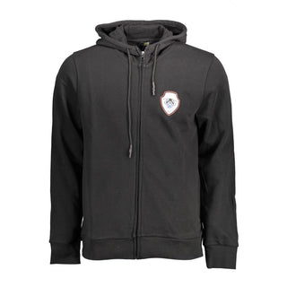 Black Cotton Men's Hoodie