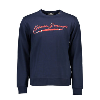 Sudadera azul de algodón para hombre