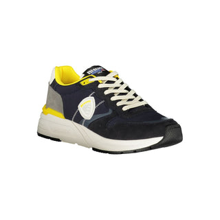 Blauer Polyurethan-Herren-Sneaker