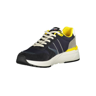 Blauer Polyurethan-Herren-Sneaker
